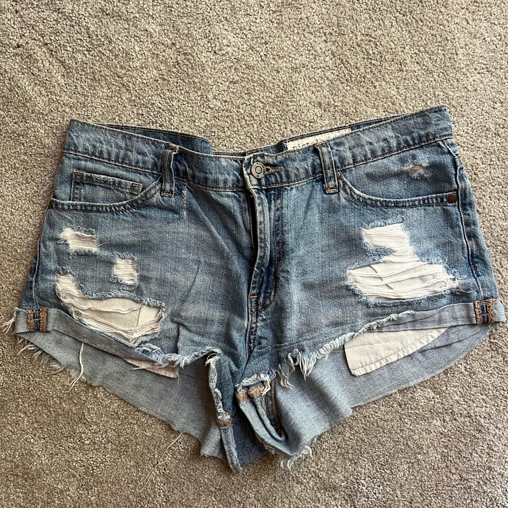 Pistola Low Rise Denim Shorts